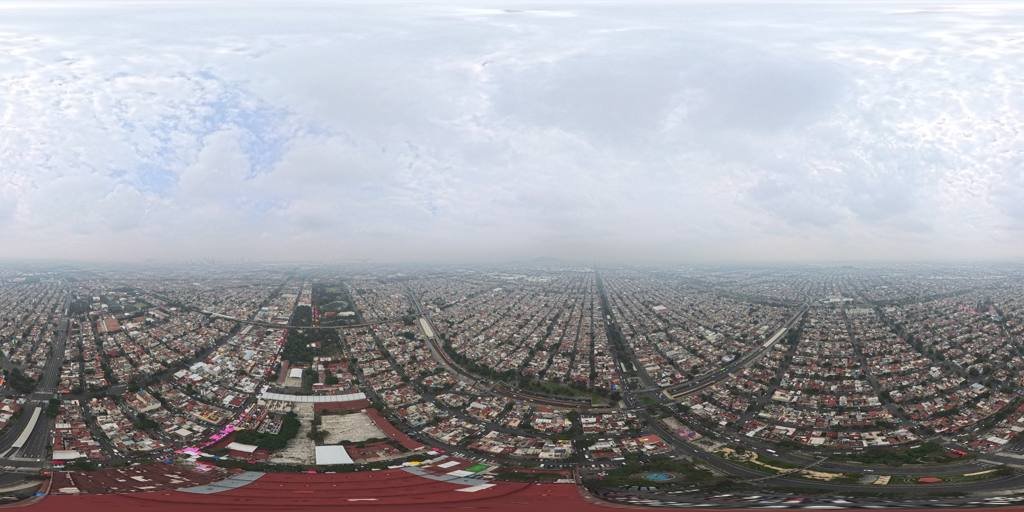 Vista aérea 360° de la zona del Mercado del Rastro, Venustiano Carranza